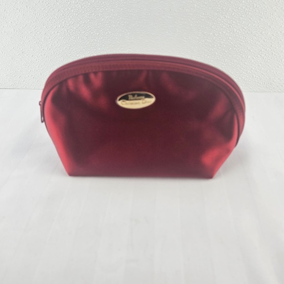 Dior, Christian Parfums Costmetic Bag Case NWOT Excellent Conditioan Red - Picture 1 of 4